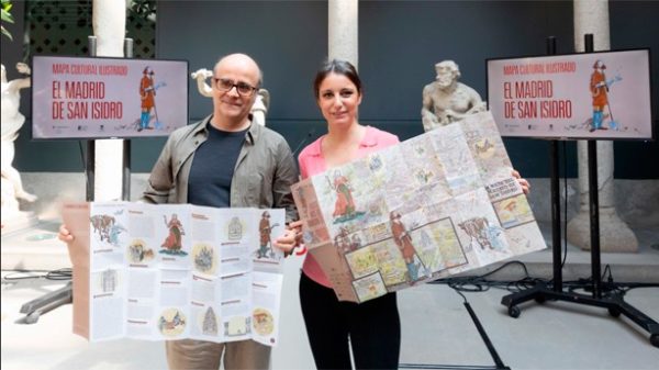 Presentaión del mapa sobre la ruta de San Isidro. (Foto: Ayto Madrid)