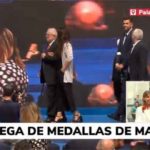Emotiva entrega de las Medallas de Madrid. (Toto: Telemadrid)
