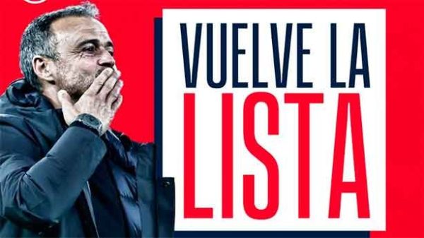Las dudas de Luis Enrique ante el maratón de España. (Foto: @SeFñutbol)