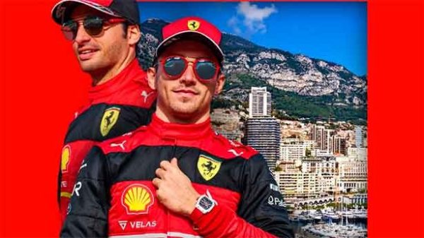 Una batalla tremenda en las calles de Montecarlo. (Imagen: @ScuderiaFerrari)