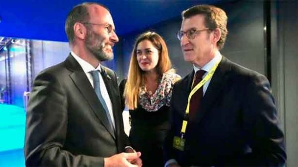 Feijóo con Manfred Weber