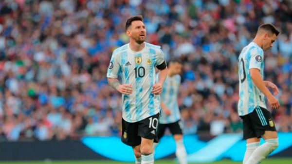 Messi disfrutó y se lució. (Foto: @Argentina/Twitter)