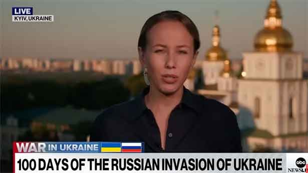 La frontera de los 100 días en la guerra de Putin contra Ucrania. (Foto: @ABCnews)