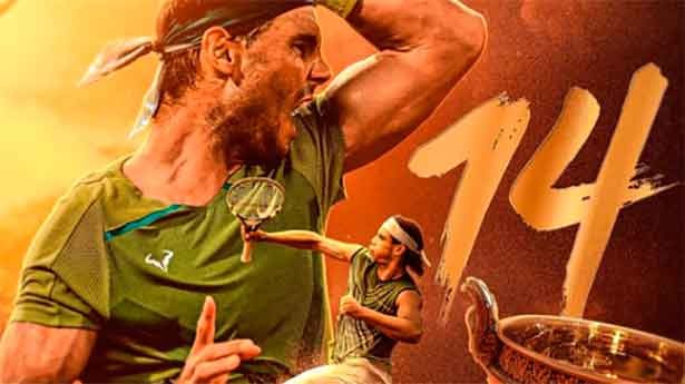 Nadal pulveriza todas las marcas en París. (Foto. @RolandGarros)