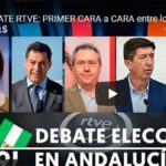 Primer debate de la campaña en Andalucía. (Imagen: RTVE)