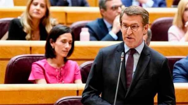 Sánchez respondió con crispación y ataque a la oferta de pacto y diálogo de Feijóo. (Foto: @PP)