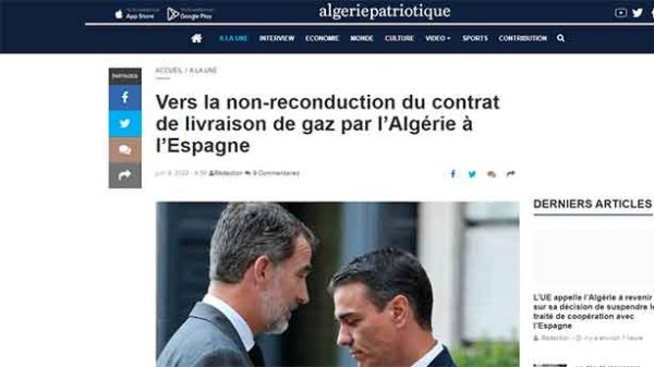 El incumplimiento del contrato de gas por parte de Argelia y el cierre del gasoducto del Medgaz. (Captura: UN/AP)