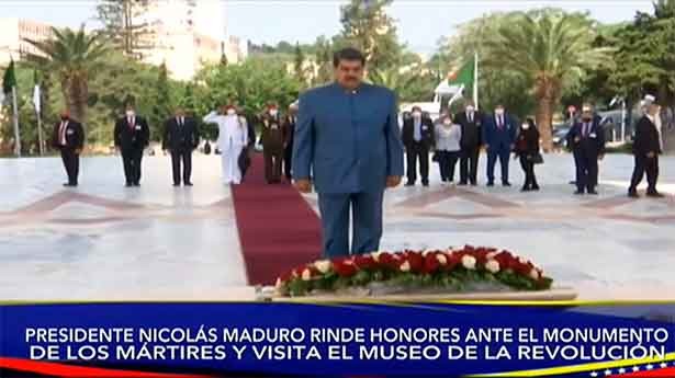 Maduro en su visita a Argel en su gira euroasiática. (Foto: VV)
