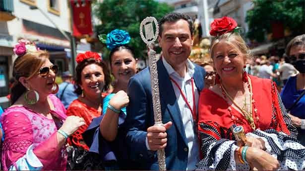 Juanma en la procesión de San Bernabé en el día grande de Marbella. (Foto: @JMM)