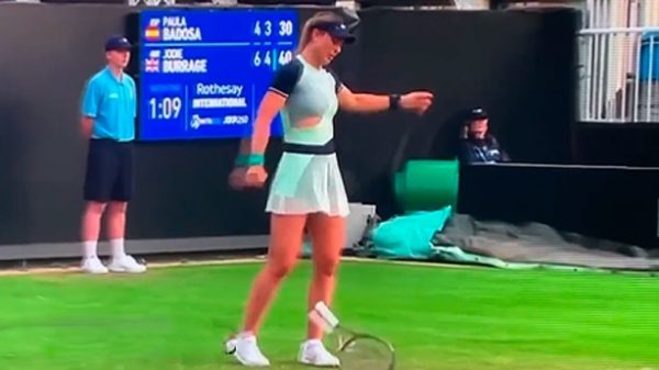 Muy mal perder de Paula Badosa. (Foto: captura YouTube)