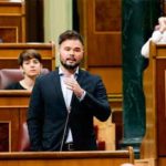 Rufián: "El precio del melón puede arrasar al Gobierno y a nosotros". (Foto: @Congreso)