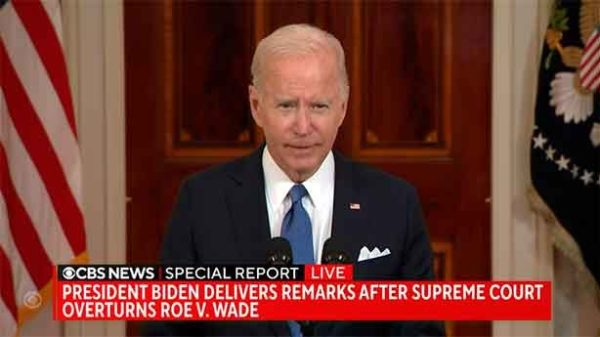 Biden afirmó que el Tribunal Supremo cometió un trágico error. (Foto: CBS)