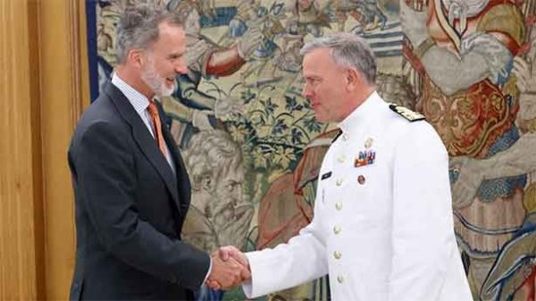 El Rey recibió al presidente del Comité Militar de la OTAN