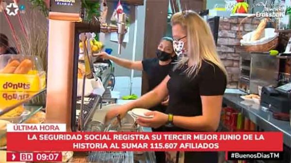 Ayuso ha destacado que "desde que tomamos nuestras propias decisiones en pandemia se han creado en Madrid 429.000 empleos". (Foto: @Telemadrid)