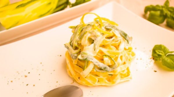 Pasta verde y pasta blanca