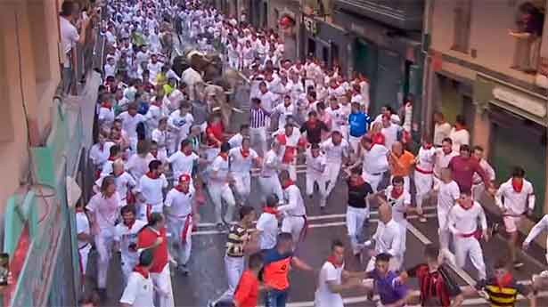 Carrera muy peligrosa en el tramo final. (Foto: RTVE)