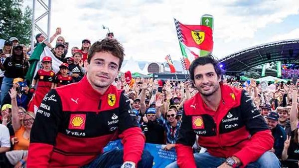 Enorme expectación en tornos a los dos pilotos de Ferrari. (Foto: @ScuderíaFerrari)