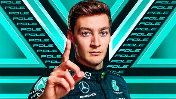 Una victoria de 44 milésimas de Russell sobre Sainz, Leclerc tercero y falla Verstappen