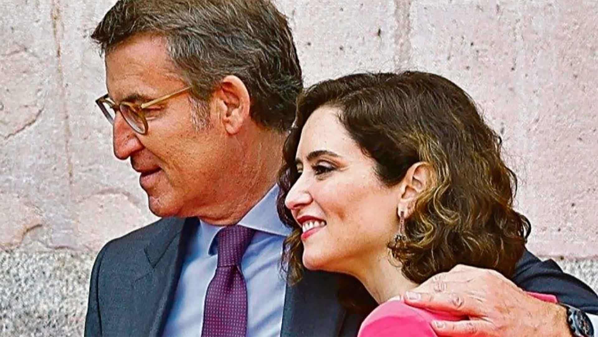 Pleno apoyo de Feijóo a Ayuso y rechazo al autoritarismo de Sánchez