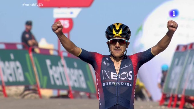Carapaz se corona en La Pandera y Evenepoel pierde casi un minuto