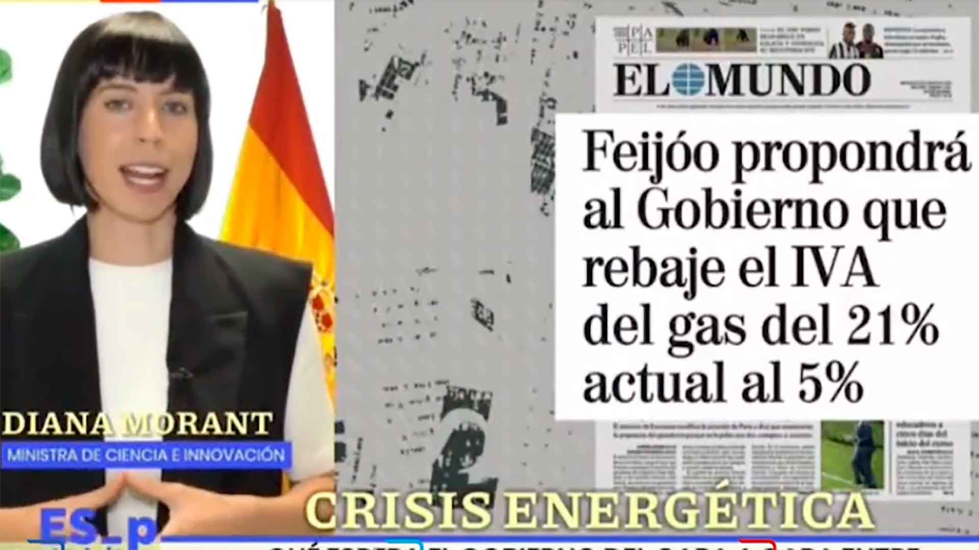 La ministra Morant se burló de la bajada del IVA 24 horas antes del anuncio de Sánchez