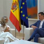 Yolanda Díaz buscó la foto para su campaña de  las elecciones generales