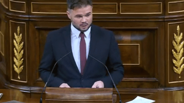 “Hemos quitado el juguete a los jueces fascistas”, sentenció Rufián en el Congreso