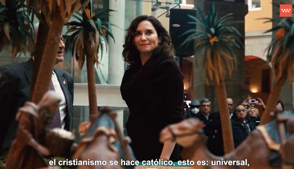 El mensaje más emotivo de Isabel Díaz Ayuso en el Belén de Puerta del Sol El mensaje más emotivo de Isabel Díaz Ayuso en el Belén de Puerta del Sol