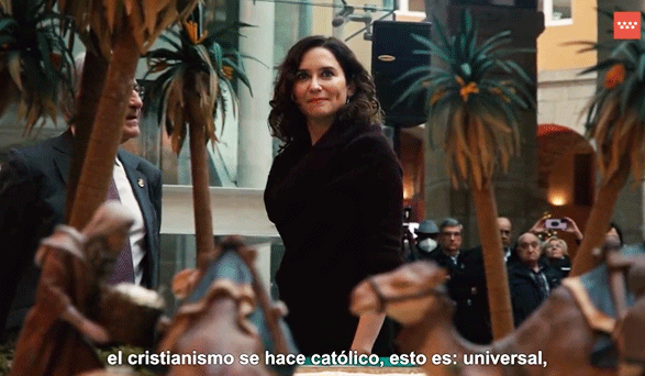 El mensaje más emotivo de Isabel Díaz Ayuso en el Belén de Puerta del Sol