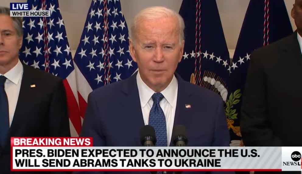 Biden confirma el envío a Ucrania de 31 carros de combate M1 Abrams