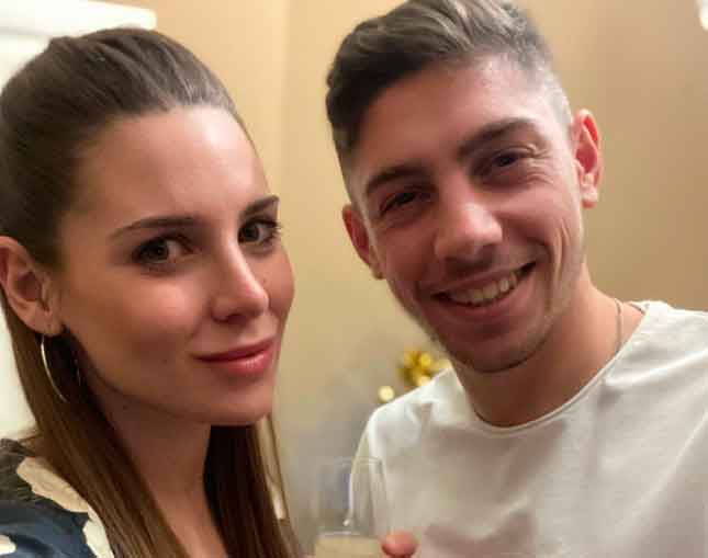 Mina Bonino, la mujer de  Fede Valverde, respondió al duro comunicado de Alex Baena