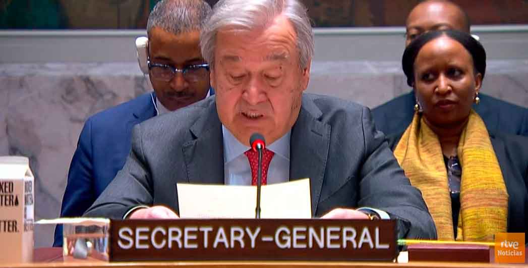 António Guterres se enfrenta a Serguéi Lavrov en el Consejo de Seguridad