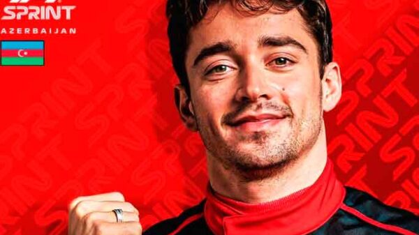 Leclerc vuelve a mandar en Bakú y sale desde la pole en la carrera al sprint