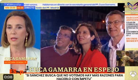 Isabel Díaz Ayuso y Cuca Gamarra frente a las mentiras de Pedro Sánchez