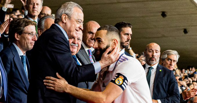 Ancelotti tiene contrato un año más y estamos encantados, zanja Florentino