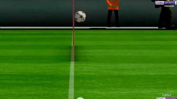 La imagen de BeIn en la que el balón sale antes del gol de De Bruyne La imagen de BeIn en la que el balón sale antes del gol de De Bruyne