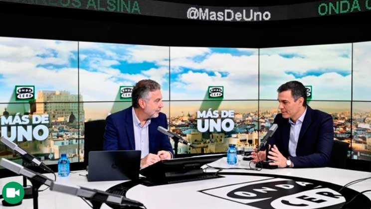 Sánchez afima sin pestañear a Alsina que él no ha mentido  nunca y no ha gobernado con Bildu