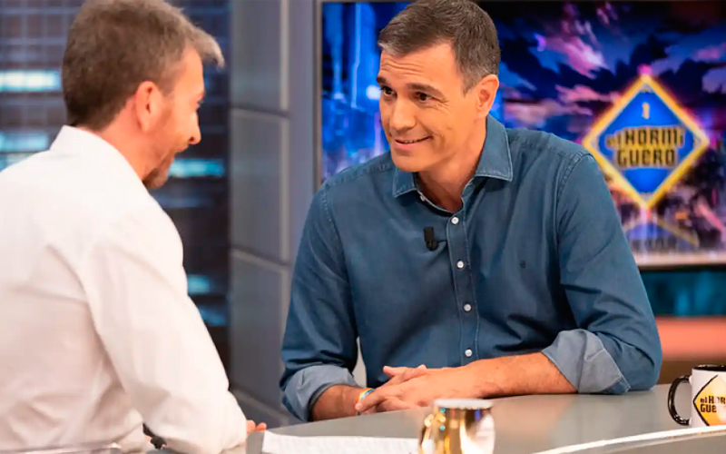 Los monólogos de Pedro Sánchez en El Hormiguero rozaron los tres millones