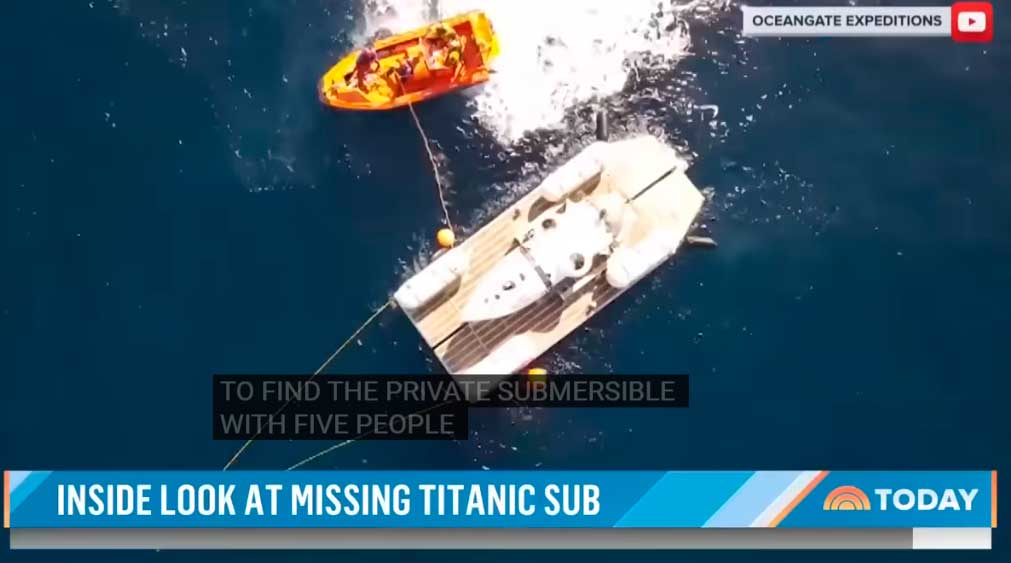 #Titanic, primera esperanza con pistas en el lugar de la desaparición del Titan #Titanic, primera esperanza con pistas en el lugar de la desaparición del Titan