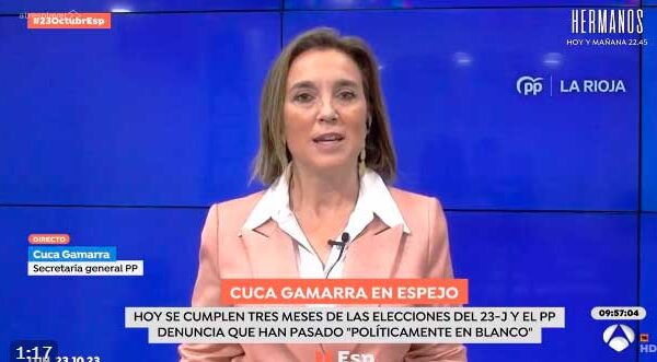 Cuca Gamarra denuncia el secretismo y ocultismo de Sánchez en pactos infames Cuca Gamarra denuncia el secretismo y ocultismo de Sánchez en pactos infames
