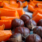 Exquisita salsa de calabaza y castañas para entrecots o también espaguetis Exquisita salsa de calabaza y castañas para entrecots o también espaguetis