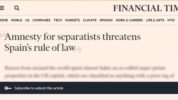 Financial Times avisa del pacto de Sánchez y Puigdemont contra el Poder Judicial