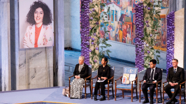 Ceremonia en Oslo: El Premio Nobel contra la opresión para Narges Mohammadi
