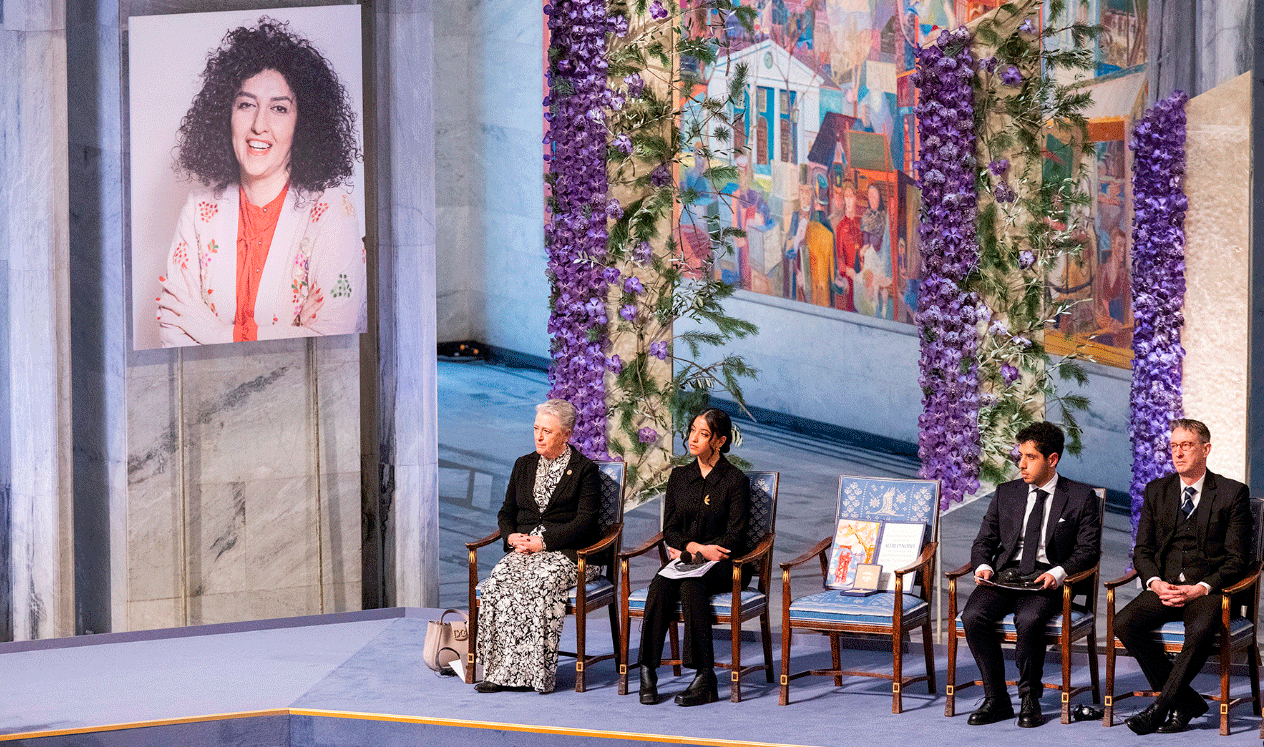 Ceremonia en Oslo: El Premio Nobel contra la opresión para Narges Mohammadi