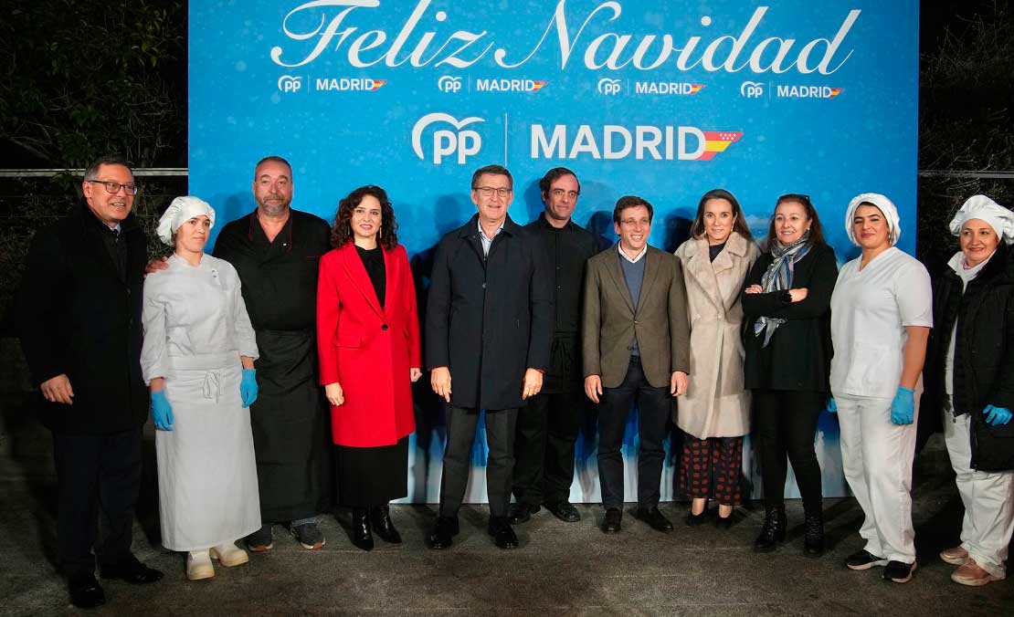 Feijóo, Ayuso y Almeida, una estrecha alianza ante un 2024 de críticos retos