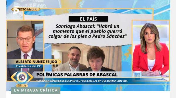 Feijóo condena y lamenta el exabruto de Abascal a Clarín en Buenos Aires