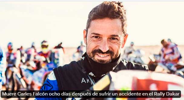 Muere el piloto español Carles Falcón tras su  accidente en el Dakar