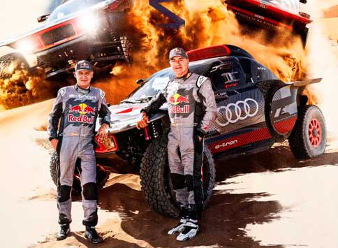 Hazaña de Carlos Sainz con Audi, el primer vehículo híbrido que gana el Dakar
