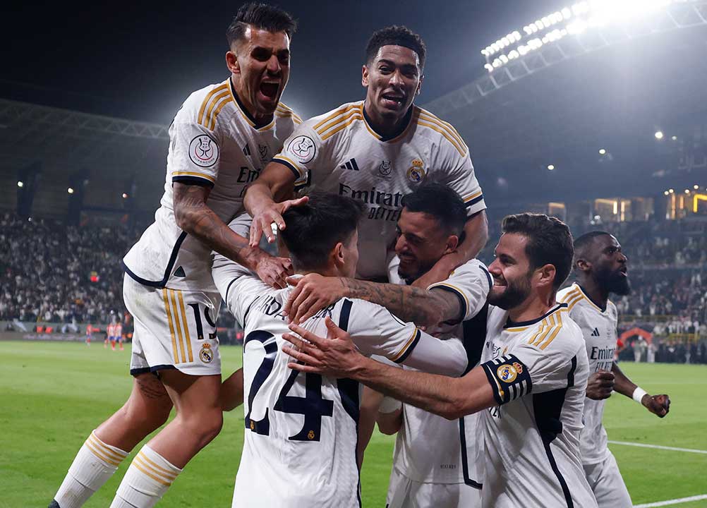Real Madrid y Atlético de Madrid (5-3) dejaron en Arabia Saudí un derbi para la historia