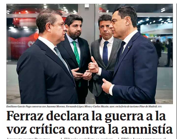 Estalla Sánchez contra la rebelión de García-Page y su diálogo y pacto con el PP Estalla Sánchez contra la rebelión de García-Page y su diálogo y pacto con el PP